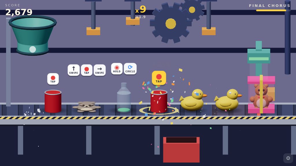 Makeshift — assembly-line rhythm game